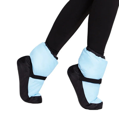 Women Warm UP Bootie Slipper Dance Shoe With  Strap  Warmth PVC