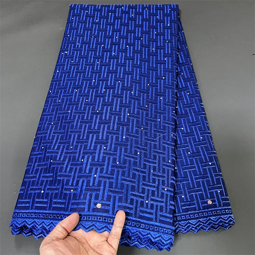 Latest 2023High Quality African Nigerian Tulle Lace Fabric Cotton