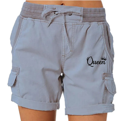 Fashion Queen Printed Women's Cargo Shorts Stretch Golf Active Shorts