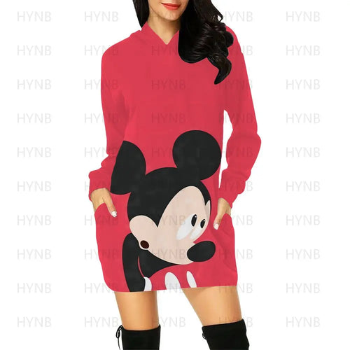 Mini Dress Elegant Dresses for Women Disney Prom Minnie Mouse Luxury