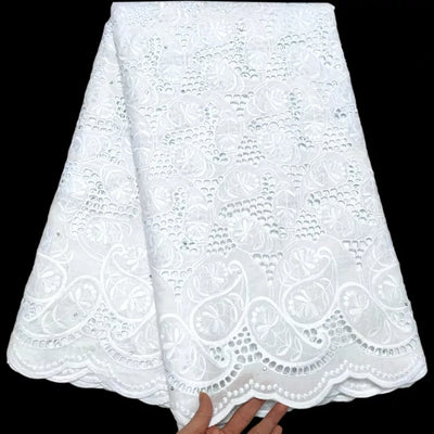 Latest 2023High Quality African Nigerian Tulle Lace Fabric Cotton