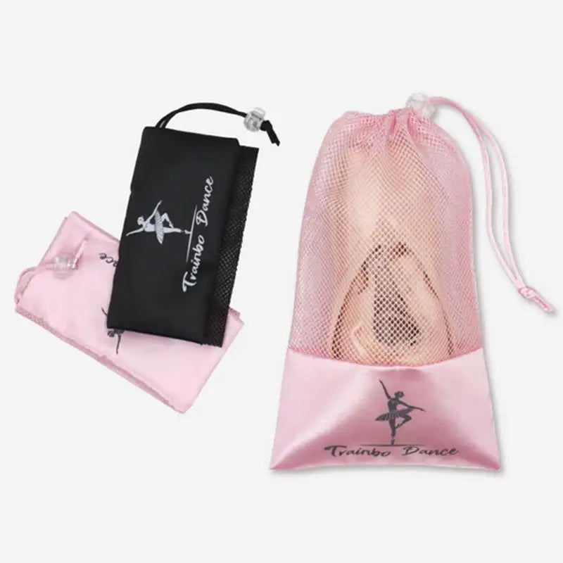 Pink White Dance Bag Shoes Storage Pouch Ballet Organizer Handbag Bags