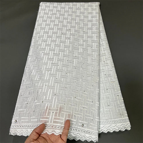 Latest 2023High Quality African Nigerian Tulle Lace Fabric Cotton