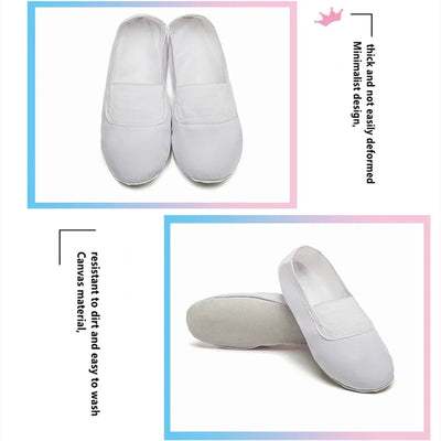 TOVEKIN Indoor Yoga Slippers for Kids, Fitness Shoes, Ballet Dance,
