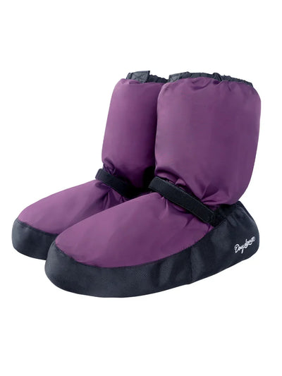 Women Warm UP Bootie Slipper Dance Shoe With  Strap  Warmth PVC