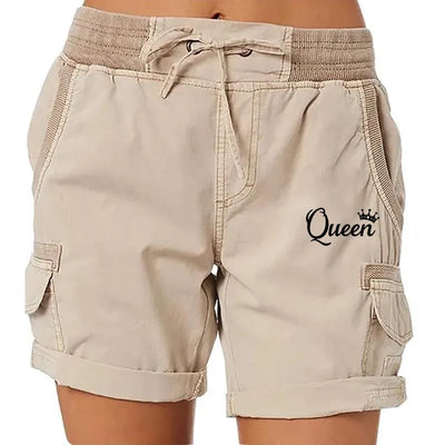 Fashion Queen Printed Women's Cargo Shorts Stretch Golf Active Shorts