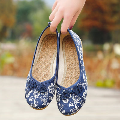 Women Cloth Shoes Round Head Breathable Outdoor