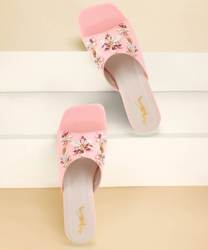 Women Pink Heels Sandal