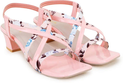 Women Pink Heels Sandal