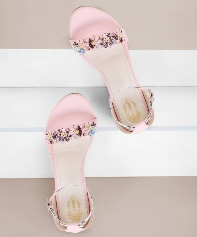 Women Pink Heels Sandal