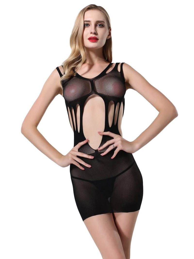 One Piece Fishnet Jumpsuit Catsuit Romper Hot Stripper Bodystocking