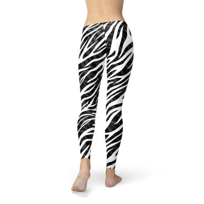 Womens Zebra Stripes Leggings