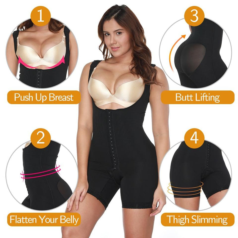 Women Shapewear Tummy Control Bodysuit Fajas Colombianas Full Body