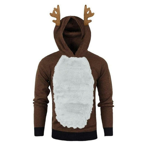 Men/Women Hoodies Sweater Christmas Kawaii Elk Cosplay Sweaters Unisex