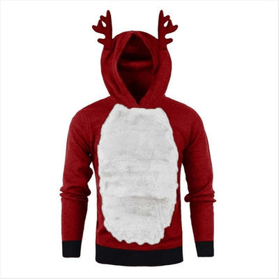 Men/Women Hoodies Sweater Christmas Kawaii Elk Cosplay Sweaters Unisex