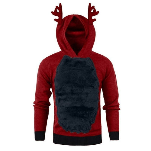 Men/Women Hoodies Sweater Christmas Kawaii Elk Cosplay Sweaters Unisex