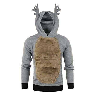 Men/Women Hoodies Sweater Christmas Kawaii Elk Cosplay Sweaters Unisex