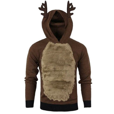 Men/Women Hoodies Sweater Christmas Kawaii Elk Cosplay Sweaters Unisex