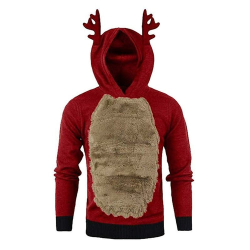 Men/Women Hoodies Sweater Christmas Kawaii Elk Cosplay Sweaters Unisex