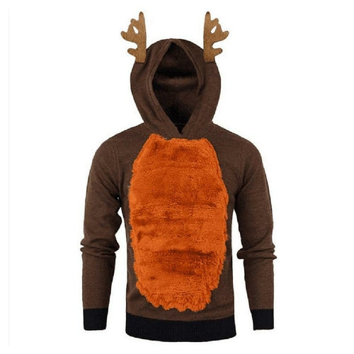 Men/Women Hoodies Sweater Christmas Kawaii Elk Cosplay Sweaters Unisex