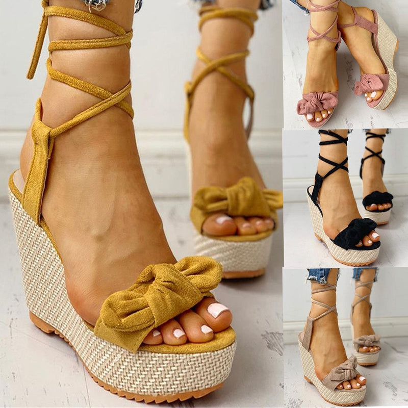 Women Sandals Wedges Shoes High Heels Casual Platform Fashion Sweet