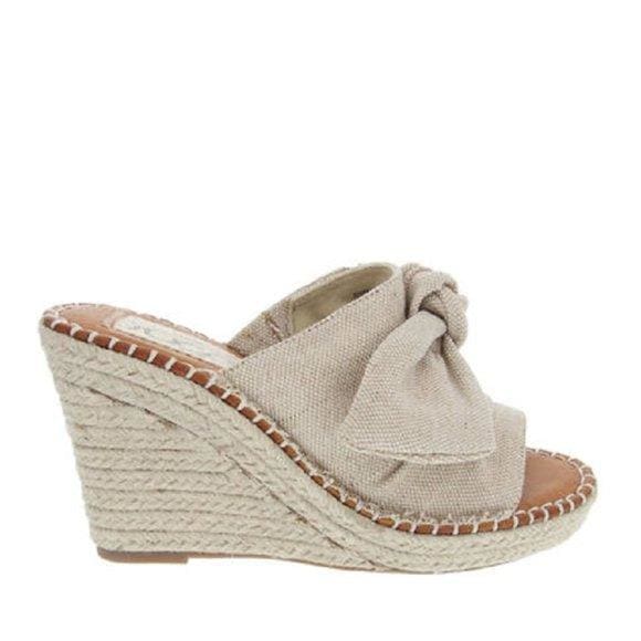 Womens Sandals, High Heel Slip-on Wedge Shoes (size 7.5)