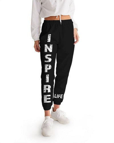 Womens Track Pants - Dark Grey Inspire Graphic Sports Pants