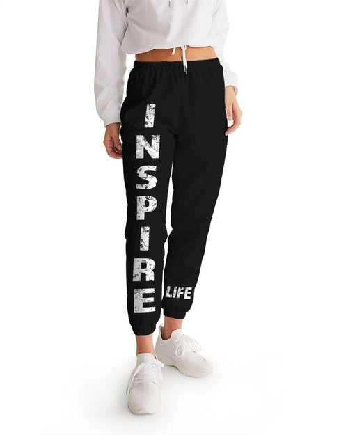 Womens Track Pants - Dark Grey Inspire Graphic Sports Pants