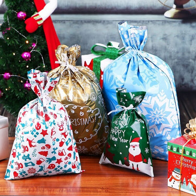 Drawstring Christmas Gift Bags