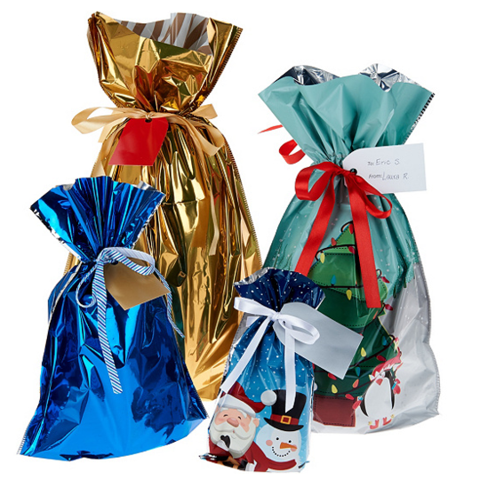 Drawstring Christmas Gift Bags